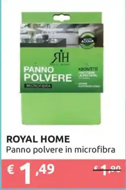 Ipersoap ROYAL HOME Panno polvere in microfibra offerta