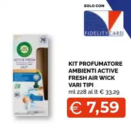 Mercatò Big KIT PROFUMATORE AMBIENTI ACTIVE FRESH AIR WICK offerta