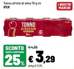 Iper La Grande Tonno all'olio di oliva offerta