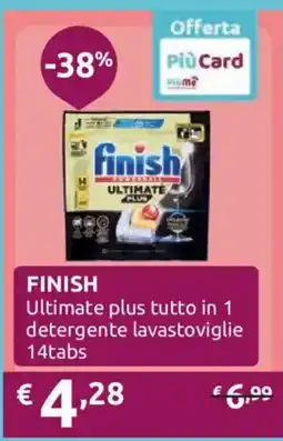 Ipersoap Finish Ultimate plus tutto in 1 detergente lavastoviglie offerta