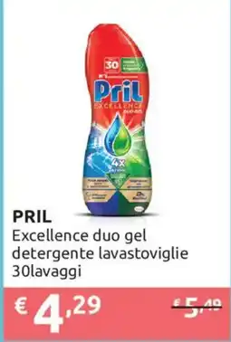 Ipersoap PRIL Excellence duo gel detergente lavastoviglie offerta