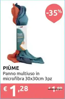 Ipersoap PIÙME Panno multiuso in microfibra offerta