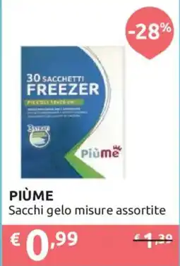 Ipersoap PIÙME Sacchi gello misure assortite offerta