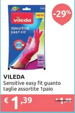 Ipersoap VILEDA Sensitive easy fit guanto offerta
