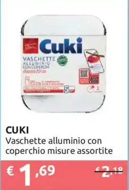 Ipersoap Cuki Vaschette alluminio con coperchio offerta
