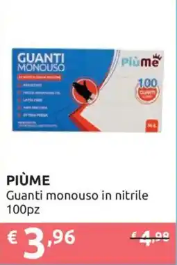 Ipersoap PIÙME Guanti monouso in nitrile offerta