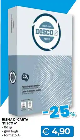 Mercatò Big RISMA DI CARTA 'DISCO o' offerta
