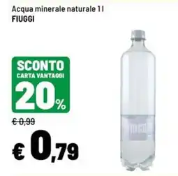 Iper La Grande Acqua minerale naturale FIUGGI offerta