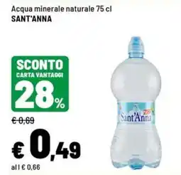Iper La Grande Acqua minerale naturale SANT'ANNA offerta