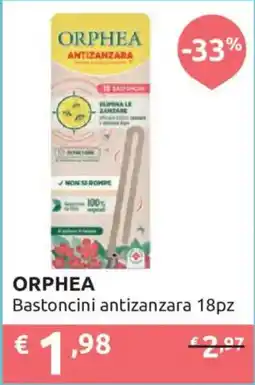 Ipersoap ORPHEA Bastoncini antizanzara offerta