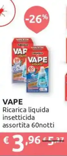 Ipersoap Vape ricarica liquida insetticida offerta