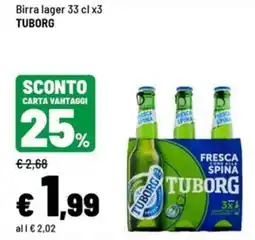 Iper La Grande Birra lager TUBORG offerta