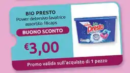 Ipersoap Bio Presto Power detersivo lavatrice assortito 18caps offerta