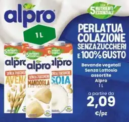 Interspar Bevande vegetali Senza Lattosio assortite Alpro offerta