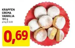 DPiù Krapfen Crema Vaniglia offerta