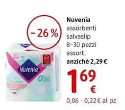 dm drogerie markt Nuvenia assorbenti salvasilip offerta