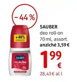 dm drogerie markt SAUBER deo roll-on offerta