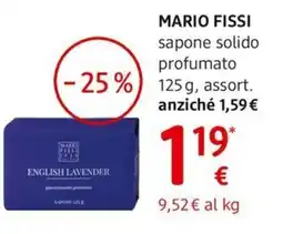 dm drogerie markt MARIO FISSI sapone solidoprofumato offerta