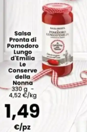 Salsa Pronta di Pomodoro Lungo d'Emilia Le Conserve della Nonna