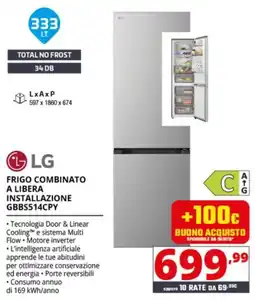 Comet LG FRIGO COMBINATO A LIBERA INSTALLAZIONE offerta