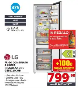 Comet FRIGO COMBINATO A LIBERA INSTALLAZIONE LG offerta