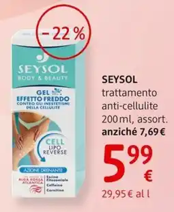 dm drogerie markt SEYSOL GEL EFFETTO FREDDO offerta