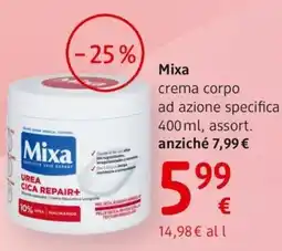 dm drogerie markt Mixa crema corpo offerta