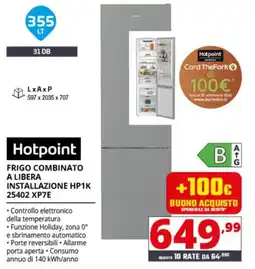 Comet Hotpoint FRIGO COMBINATO A LIBERA offerta