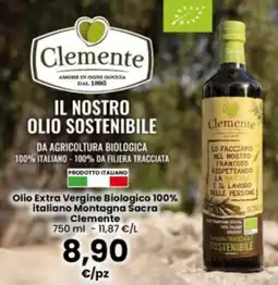 Interspar Olio Extra Vergine Biologico 100% italiano Montagna Sacra Clemente offerta