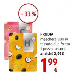 dm drogerie markt FRUDIA maschera viso in tessuto alla frutta offerta