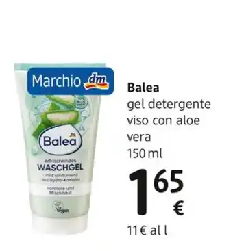 Balea gel detergente viso con aloe vera