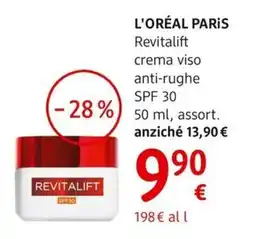 dm drogerie markt L'ORÉAL PARIS Revitalift crema viso anti-rughe SPF 30 offerta