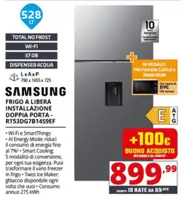 Comet SAMSUNG FRIGO A LIBERA INSTALLAZIONE DOPPIA PORTA offerta