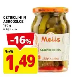 DPiù Cetriolini in agrodolce Melis offerta