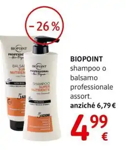 dm drogerie markt BIOPPOINT shampoo o balsamo professionale offerta