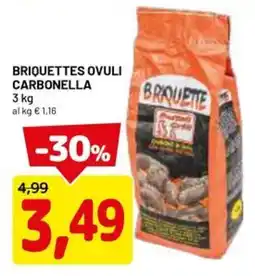 DPiù Briquettes ovuli carbonella offerta