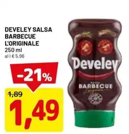 DPiù Develey Salsa Barbecue L'Originale offerta