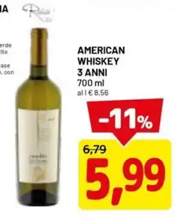 DPiù AMERICAN WHISKEY 3 ANNI offerta