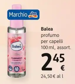 dm drogerie markt Balea profumo per capelli offerta