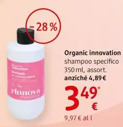 dm drogerie markt Organic innovation Shampoo offerta