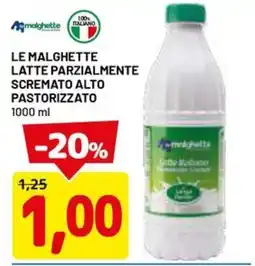 DPiù Le Malghette Latte Parzialmente Scremato Alto offerta