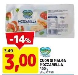 DPiù Cuor di Malga Mozzarella offerta