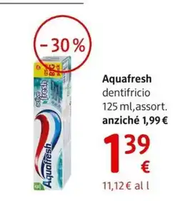 dm drogerie markt Aquafresh dentifricio offerta