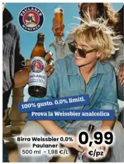 Interspar Birra Weissbier 0,0% Paulaner offerta