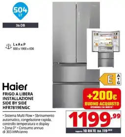Comet Haier FRIGO A LIBERA INSTALLAZIONE SIDE BY SIDE offerta