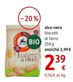 dm drogerie markt alce nero biscotti di farro offerta