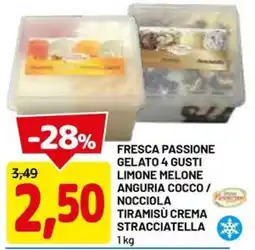DPiù FRESCA PASSIONE GELATO 4 GUSTI offerta