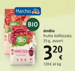 dm drogerie markt dmBio frutta liofilizzata offerta