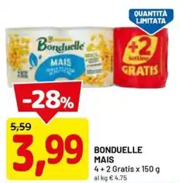 DPiù BONDUELLE MAIS offerta