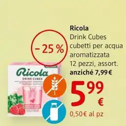 dm drogerie markt Ricola Drink Cubes offerta